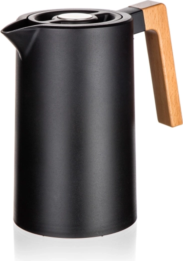 Thermoskan Joyce 1 l – roestvrij staal en kunststof, zwart