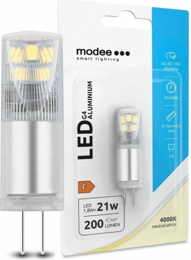 LED lamp G4 MODEE LIGHTING Aluminium 12 V 1,8 W 4000 K 200 lm
