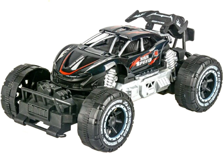 Terreinwagen met frictie-aandrijving zwart - 1 stuk