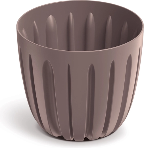 Kunststof bloempot Wario 13,8 cm marsala