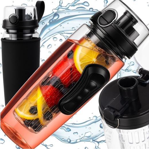 Trizand sportwaterfles met infuser 1 l
