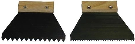 Stalen spaan 140 mm met fijne tanden