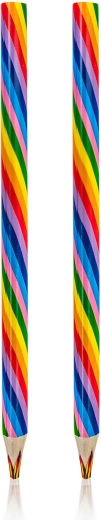 Meer­kleurige jumbo kleurpotloden (2 stuks)