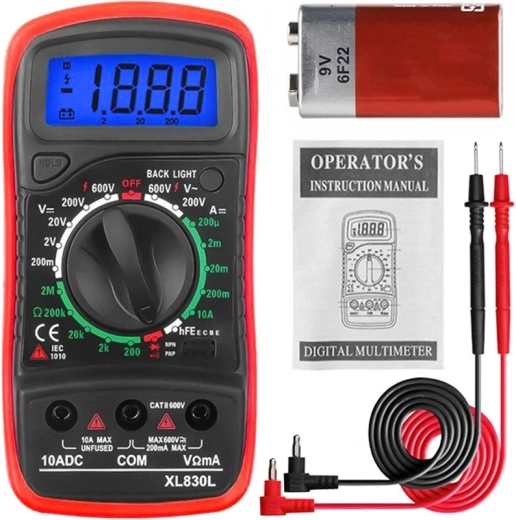 Digitale multimeter Renew Force rood
