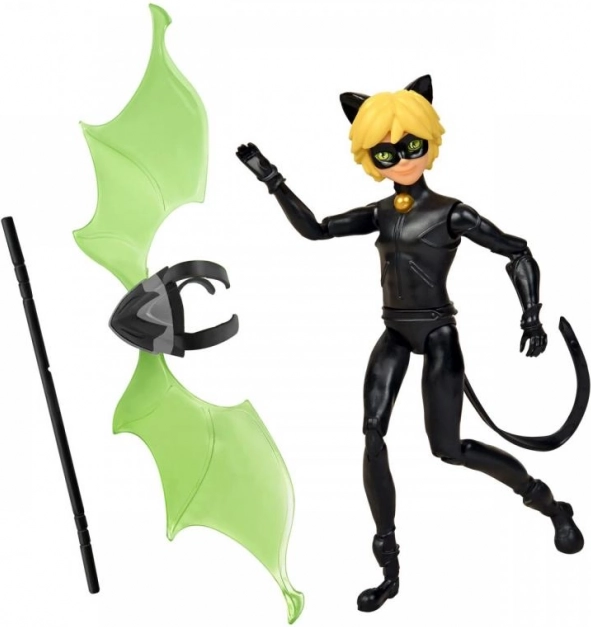 Miraculous Cat Noir-figuur met strijdvleugels