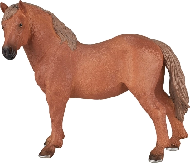 Beeldje van een bruine Suffolk Punch merrie