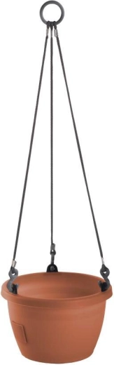 Zelfwatergevende hangbloembak MARINA 25, terracotta