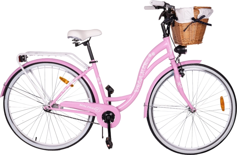 MalTrack stadsfiets 28" singlespeed milk pink + white - 1 stuk