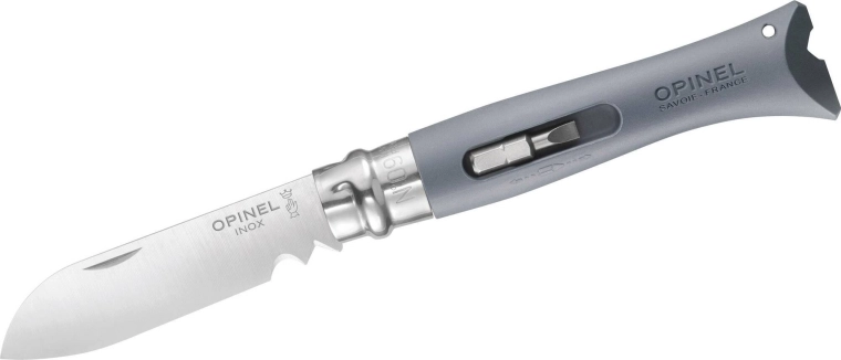 Opinel N°09 DIY grijs multifunctioneel zakmes 8 cm