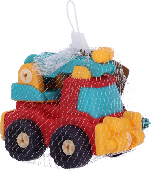 Plastic auto met schroevendraaier om te monteren