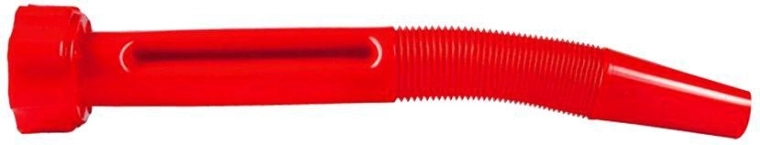 Flexibele schenktuit voor kunststof jerrycan met draaibare moer