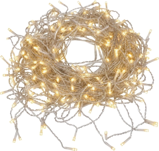 RETLUX kerst-LED-lichtgordijn voor kroonlijst, 320 LED's, warm wit
