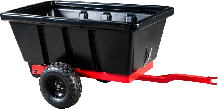 Twee-assige aanhanger met kunststof bak 500 l