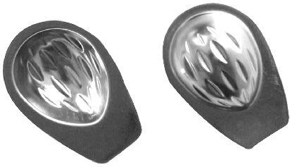 Koekvormpjes noot groot, 20 stuks, vertind plaatstaal