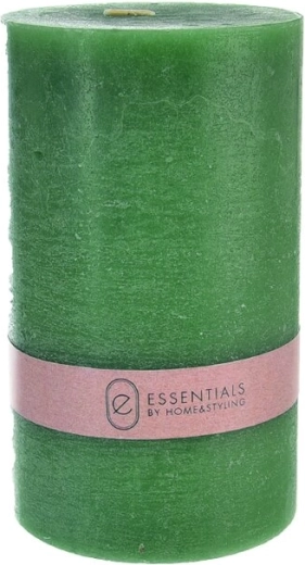 Groene decoratieve vierkante kaars 9 × 9 × 15 cm (520 g)
