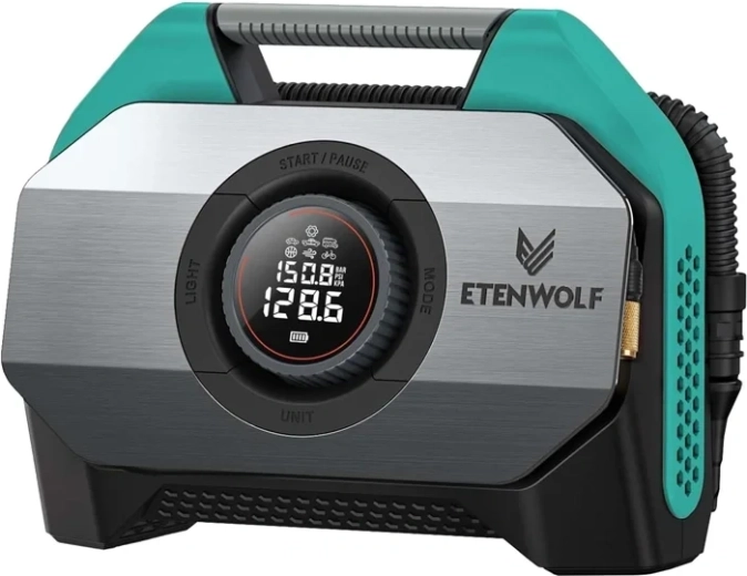 Autocompressor Etenwolf S6 11,03 bar 19.200 mAh – Blauw