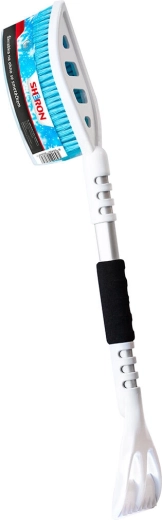 IJsskraper met borstel SHERON wit/blauw