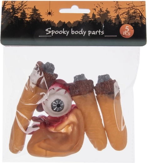 Halloweenversiering van kunststof (UH), set van 5 stuks