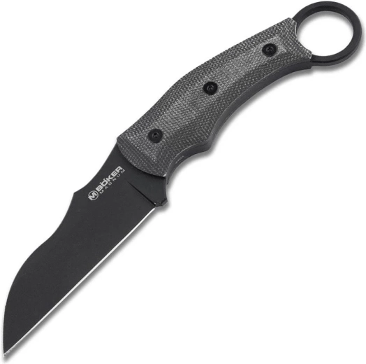 Tactische karambit Magnum Straight Karambit, 9,7 cm, PVD, zwart, Micarta, Kydex schede