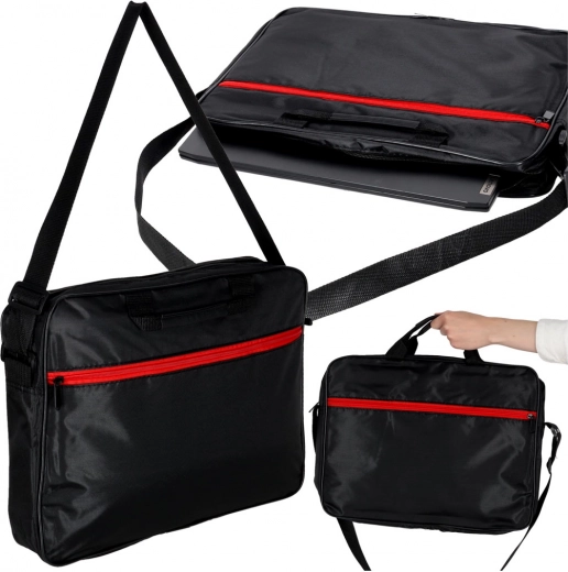zwarte laptoptas 15,6 inch met schouderriem