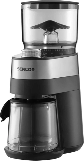 Sencor elektrische koffiemolen met platte maalschijven