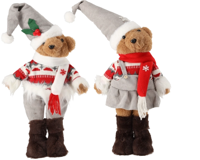 Kerstknuffelbeer 50 cm – decoratie jongen of meisje