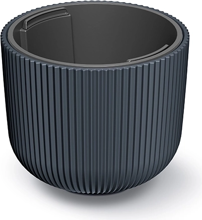 Bloempot MILLY met uitneembare binnenbak 20 cm, antraciet