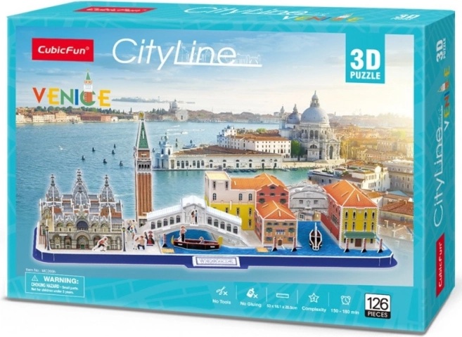3D-puzzel panorama Venetië - 126 stukjes