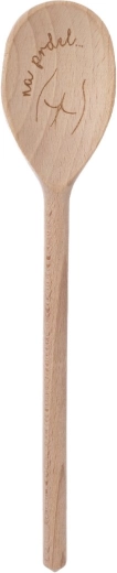 Houten pollepel met de tekst „Na prdel“ 30 cm