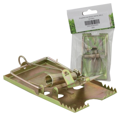 metalen muizenval 9 × 5 cm