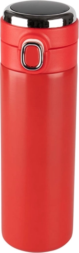 Rode thermobeker 420 ml met LED-display