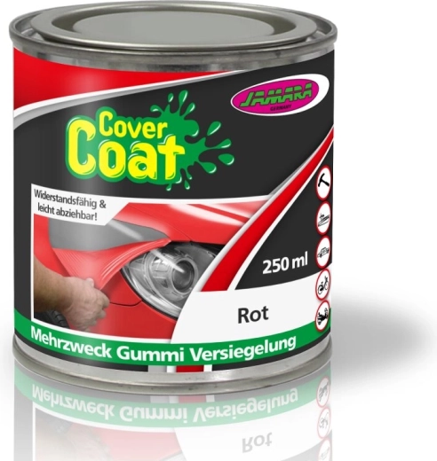 Cover Coat vloeibare rubber rood 250 ml (blik)