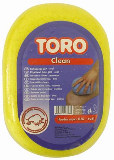 Lux massage­-spons ovaal wit