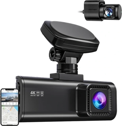 Dashcam REDTIGER F7N Pro 4K UHD met achtercamera