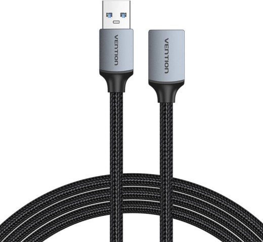 USB-A 3.0-kabel A mannelijk - vrouwelijk Vention CBLHI 3 m zwart