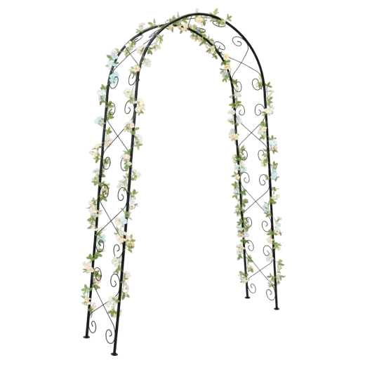 Tuinpergola met boog 110 × 39 × 230 cm