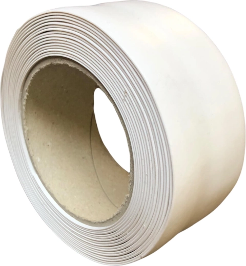 Zelfklevende PVC-vloerplint 52 mm × 5 m wit