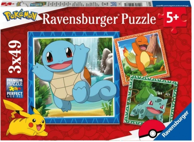 Ravensburger puzzel Pokémon 3x49 stukjes