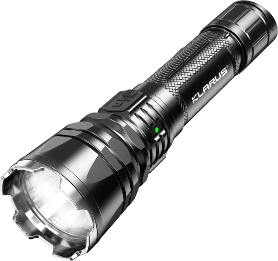 Tactische zaklamp KLARUS XT12GT Pro 1600 lm met dubbele schakelaar en USB-opladen