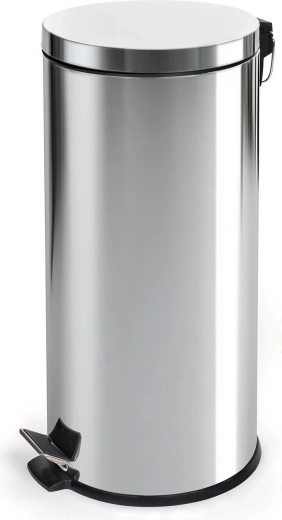 RVS pedaalemmer 30 l met kunststof binnenemmer