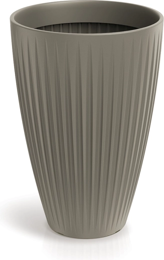 Bloempot Latia Round High 40 cm mocca