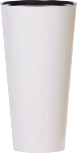 Bloempot Tubus Slim wit 25 cm