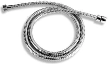 Doucheslang 200 cm dubbelgewonden chroom