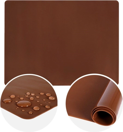 Siliconen werkmat voor deeg 60 × 50 cm oranje