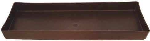 Schotel voor balkonbak 50 cm bruin