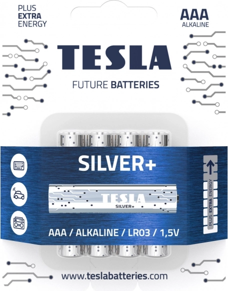 Kwikvrije alkalinebatterij AAA, 4 stuks