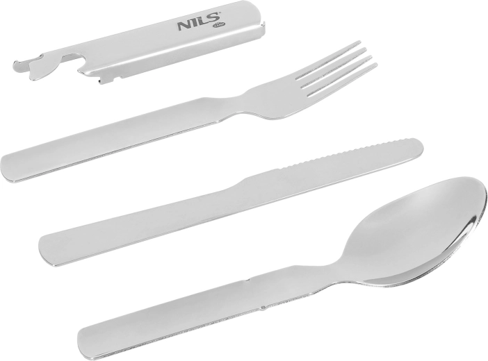 Reisbestek van roestvrij staal NILS Camp – compacte kampeerset