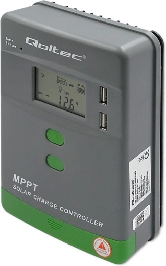 MPPT-zonnelaadregelaar 20 A 12/24 V met lcd en 2× USB