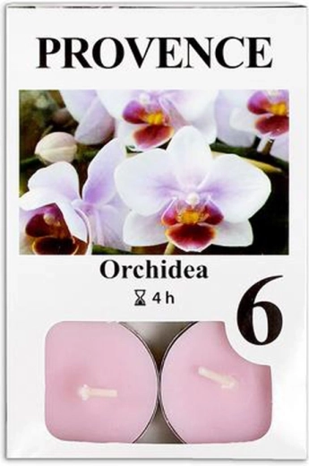 Theelichtjes orchidee 6 stuks