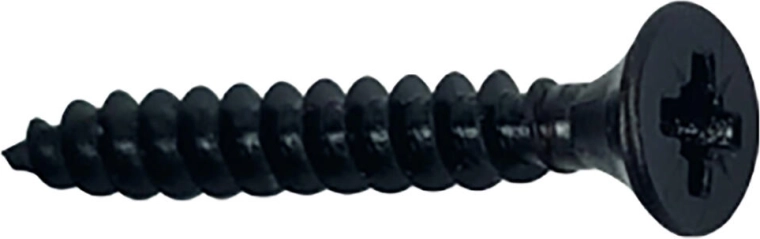Universele schroef 3 × 25 mm zwart, verzonken kop (20 stuks)